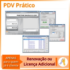 PDV Prático - Renovação ou Licença Adicional